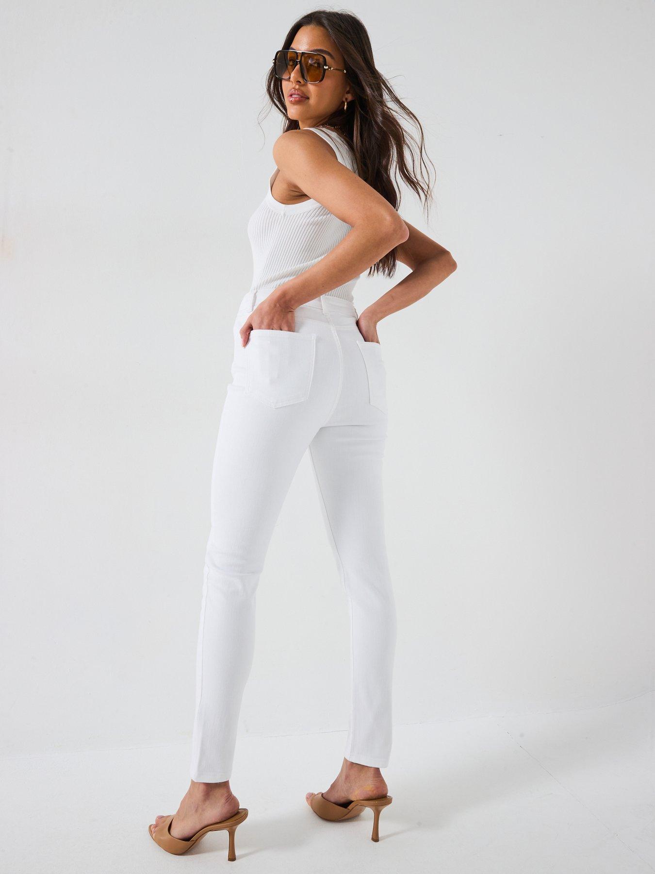  image of v-by-very-supersoft-skinny-jeans-white