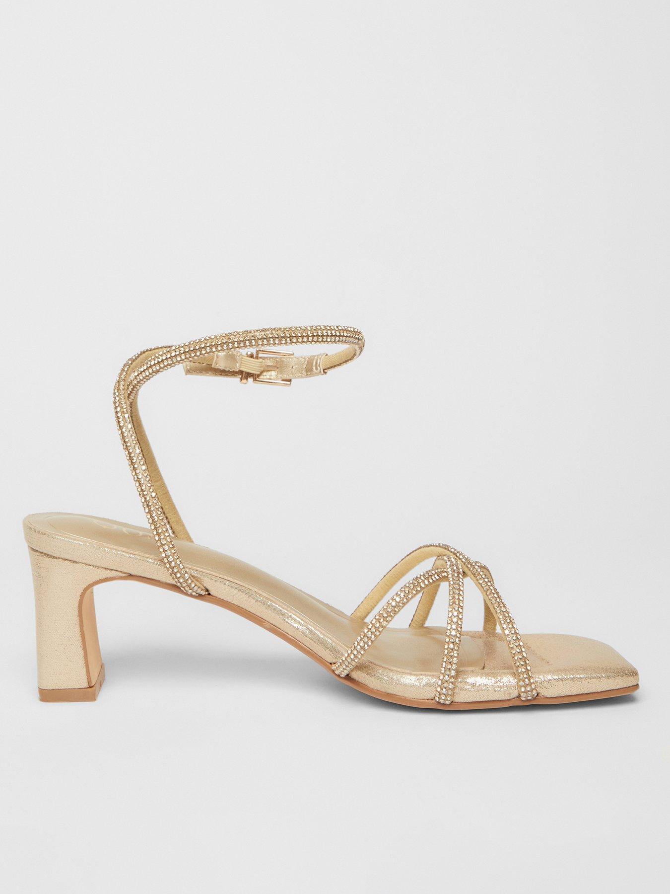 quiz-gold-diamante-strappy-heeled-sandals