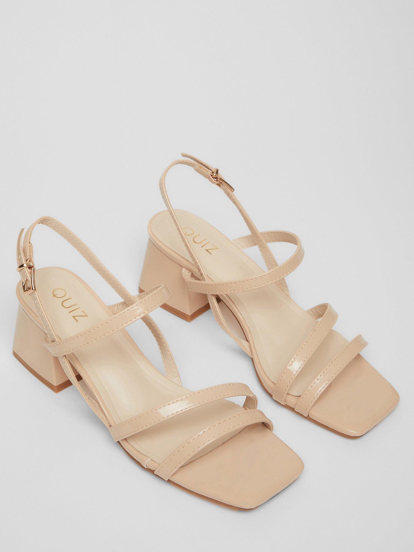  image of quiz-nude-sling-back-heeled-sandal