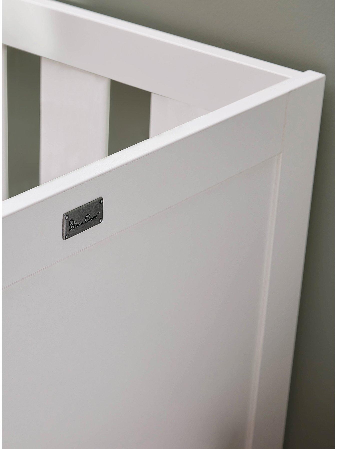 Image 4 of 7 of Silver Cross Bromley white- Cot Bed &amp; Truefit Mattress