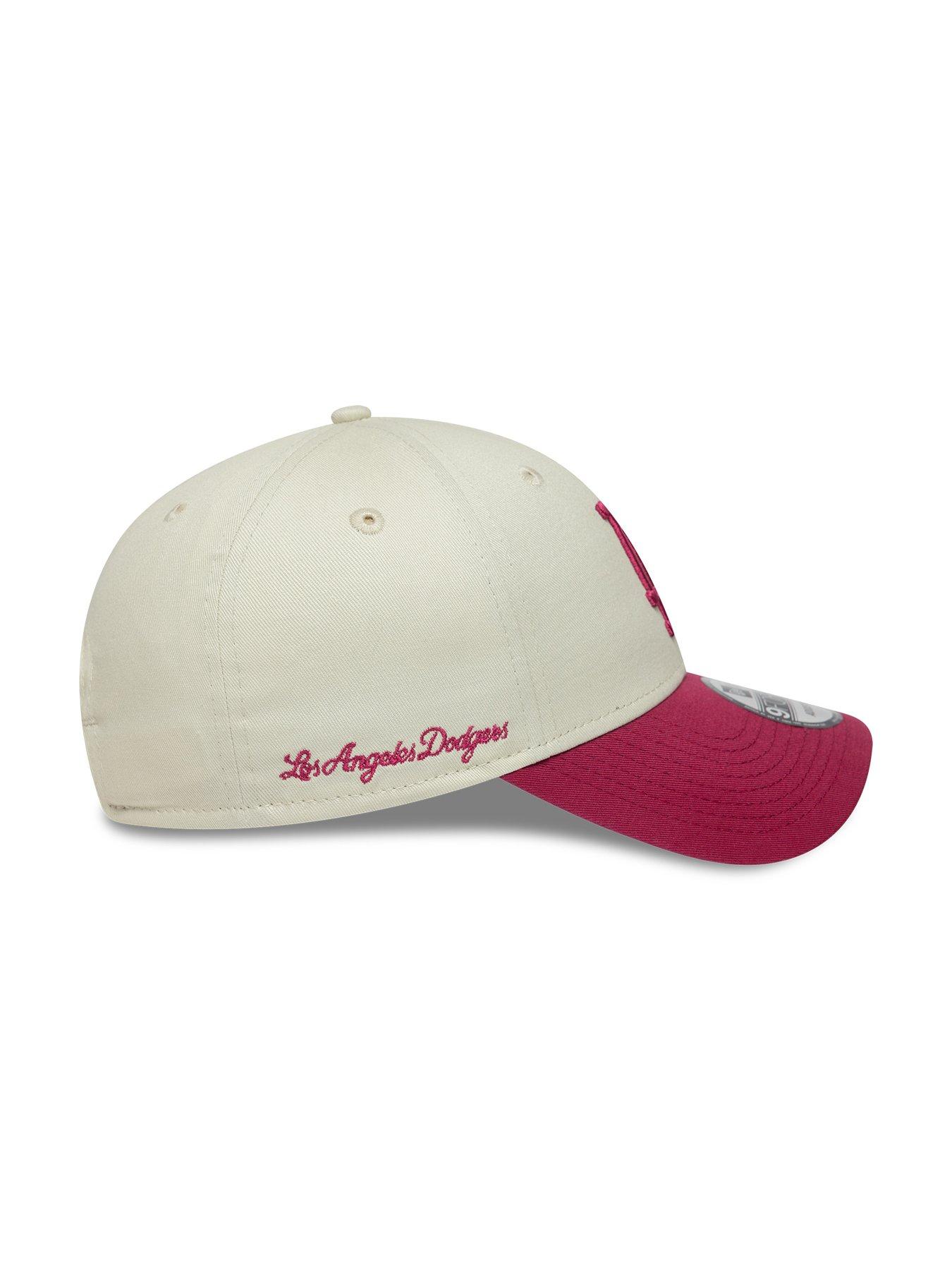  image of new-era-la-dodgers-side-script-9-forty-creampink