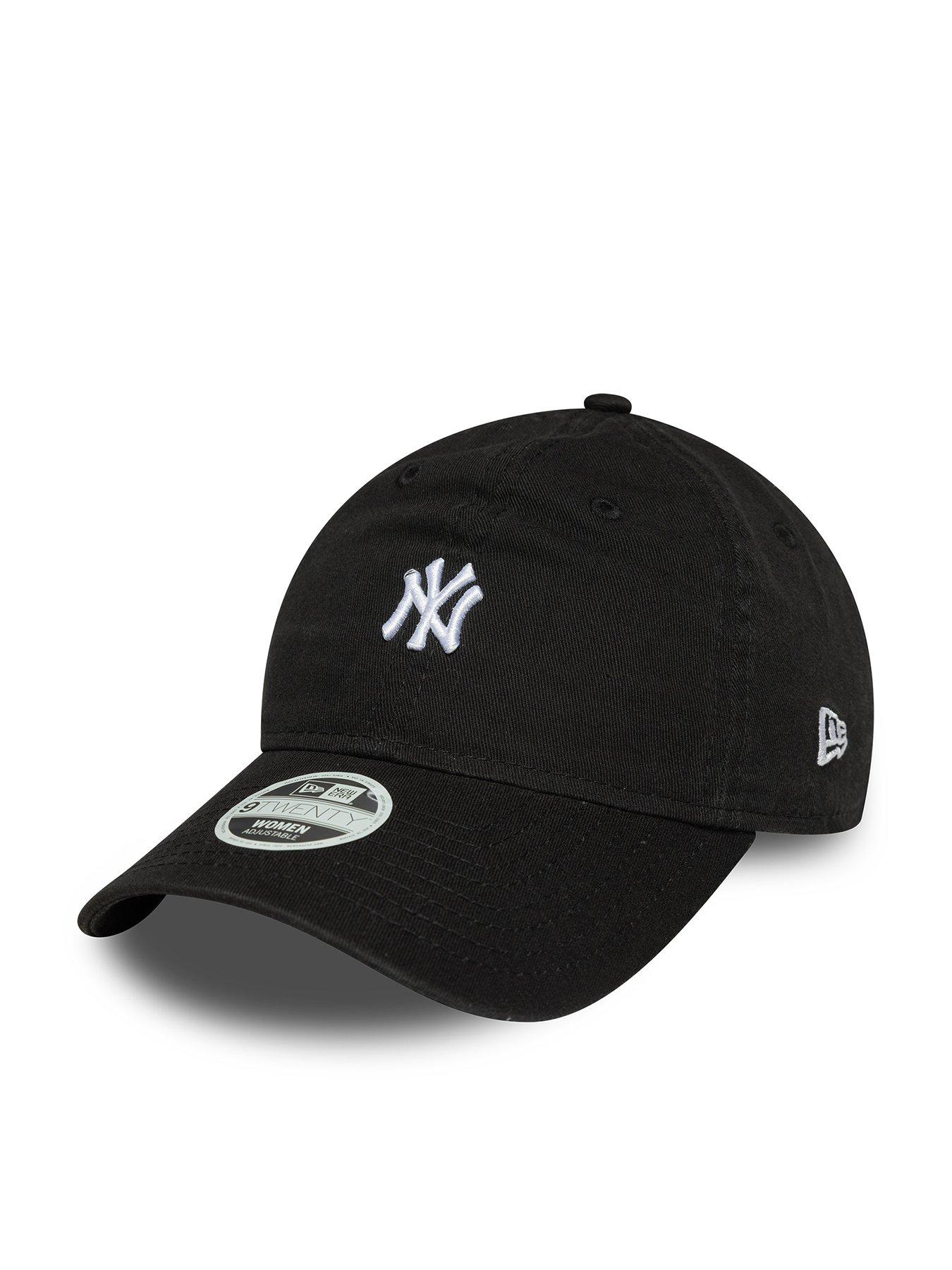 front image of new-era-york-yankees-mini-washed-9-twenty-black