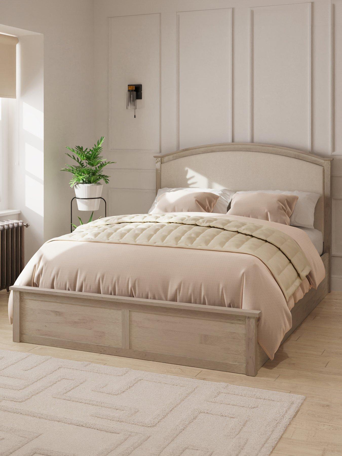 Image 1 of 6 of GFW Madrid End Lift Up Ottoman Storage Bed with Sleepycastle Mattress Options (Buy &amp; SAVE!)