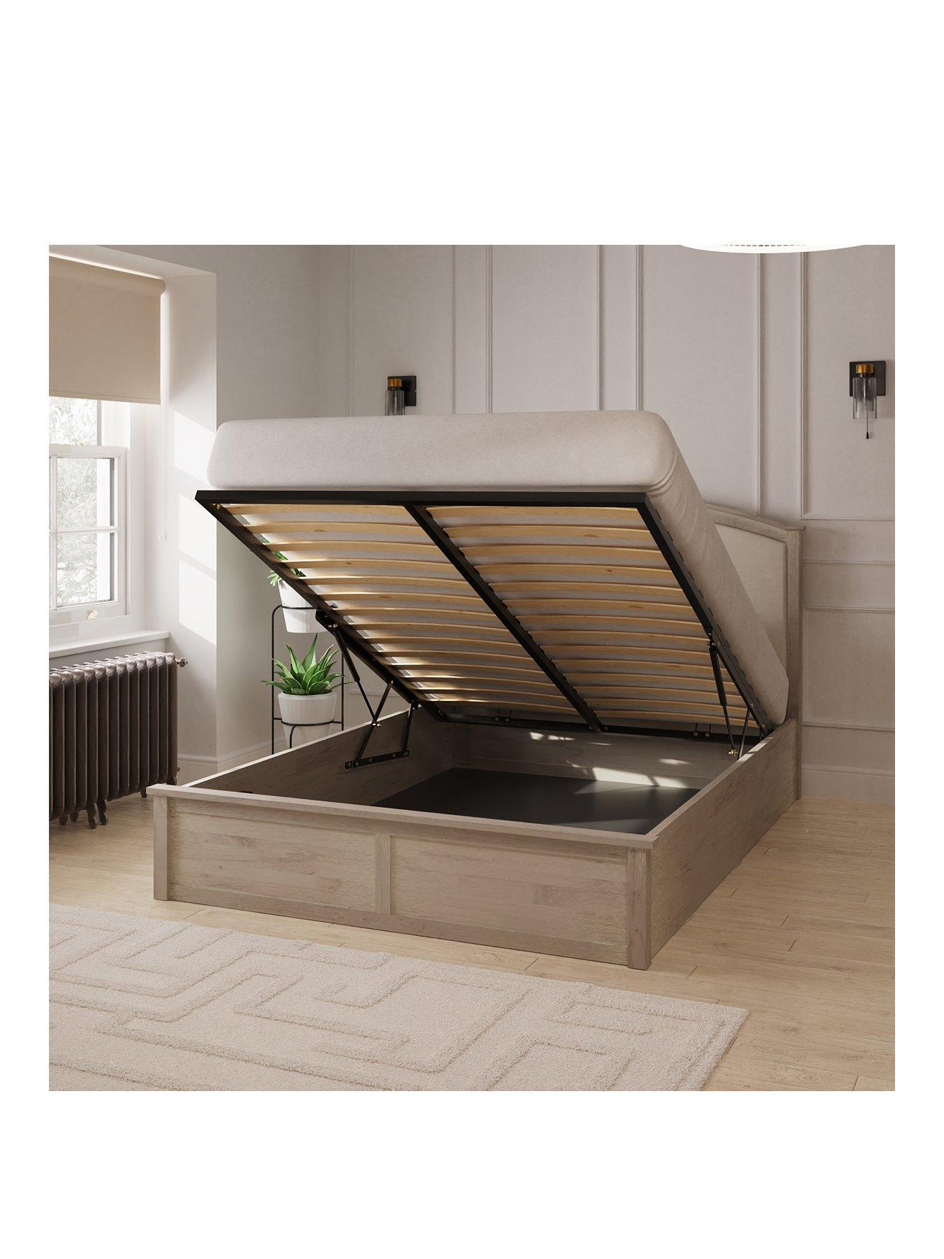 Image 2 of 6 of GFW Madrid End Lift Up Ottoman Storage Bed with Sleepycastle Mattress Options (Buy &amp; SAVE!)