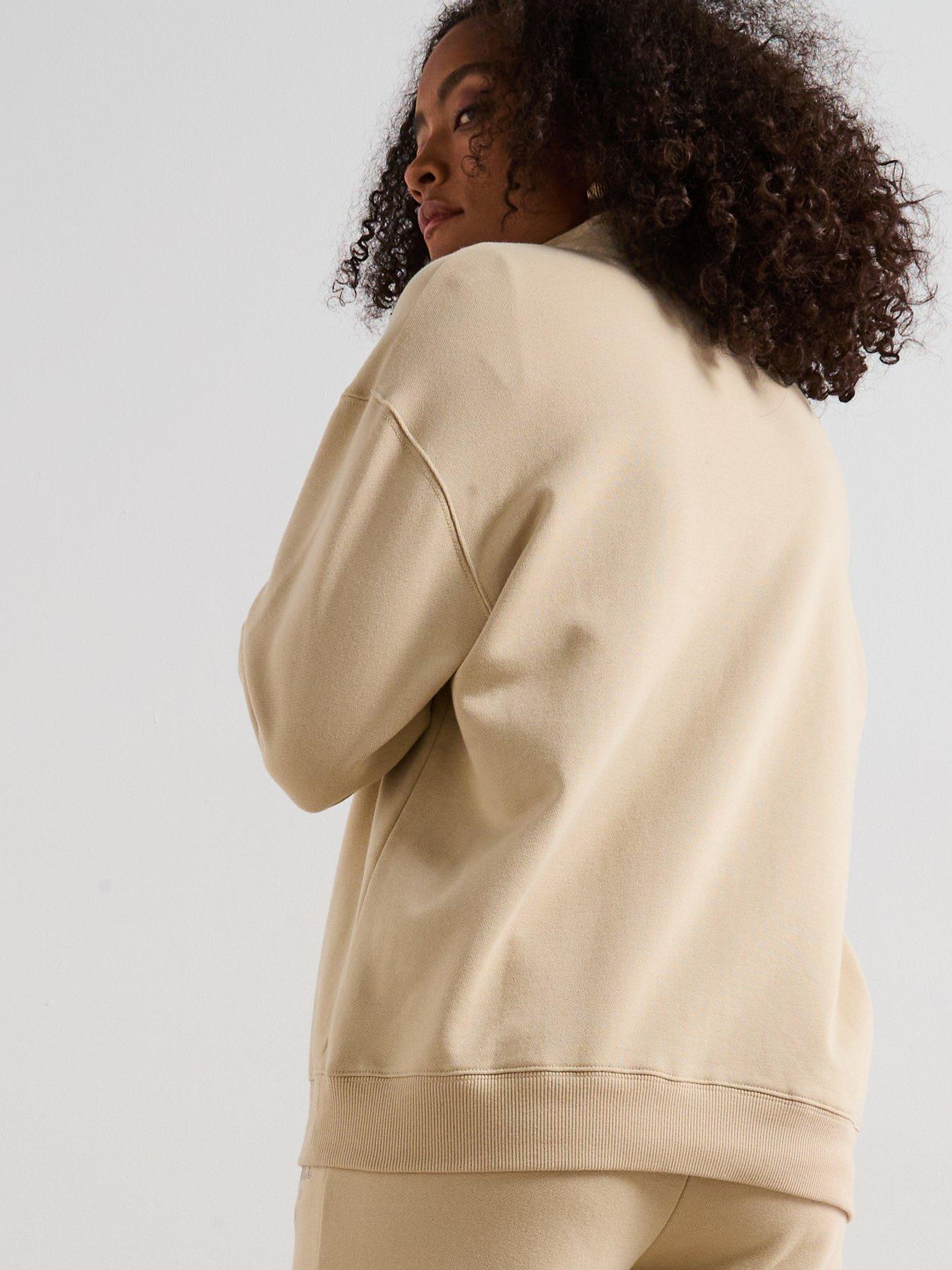 stillFront image of v-by-very-graphic-zip-up-co-ord-cream