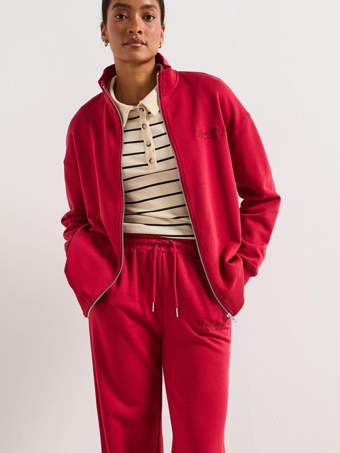 undefined Graphic Zip Up Co Ord Jacket - Pink