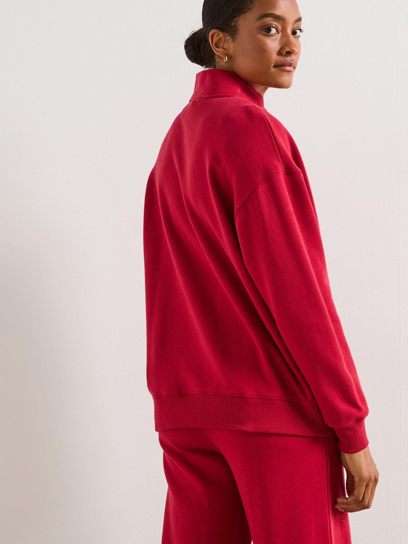 Image 2 of 6 of V by Very Graphic Zip Up Co Ord Jacket - Red