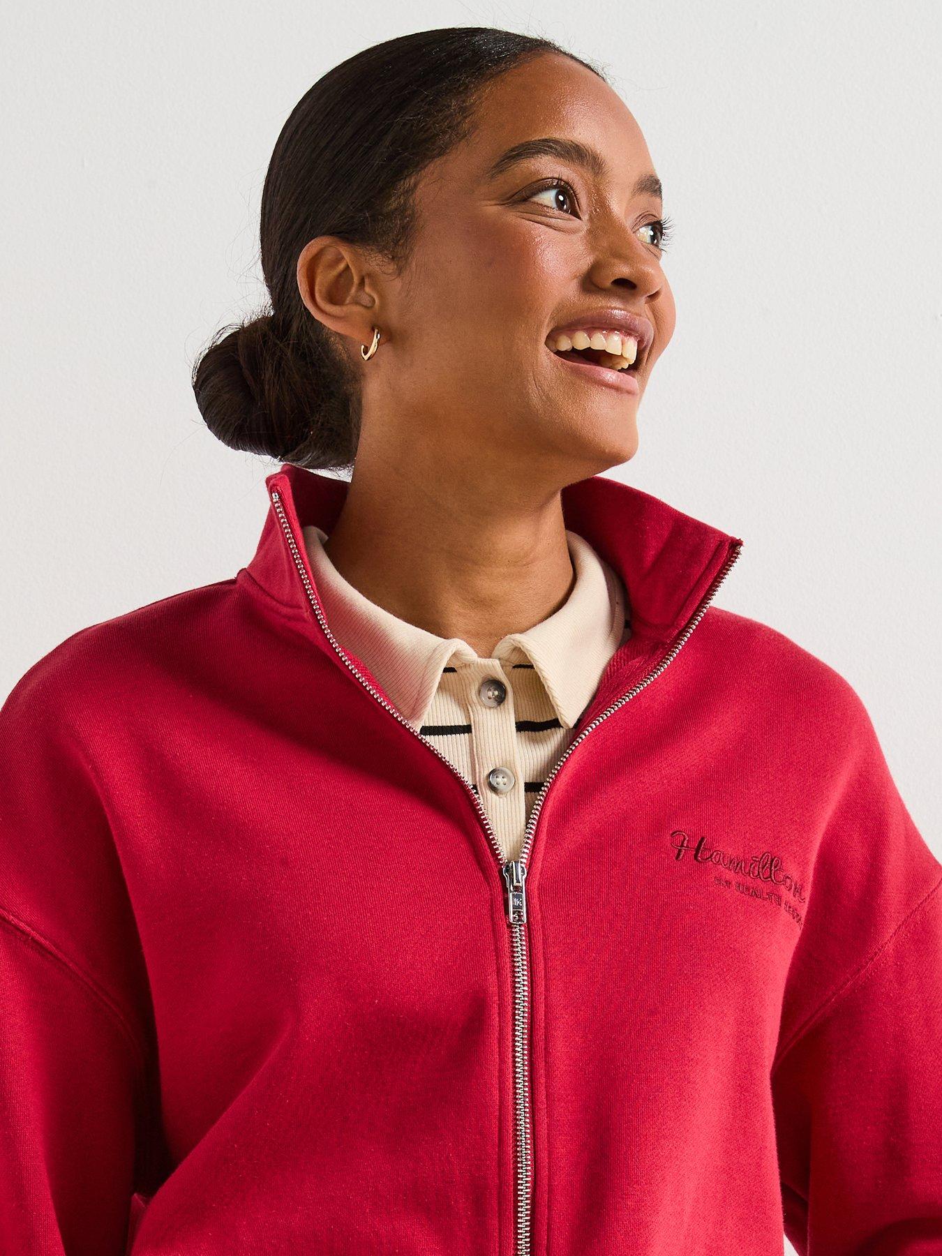 Image 4 of 6 of V by Very Graphic Zip Up Co Ord Jacket - Red
