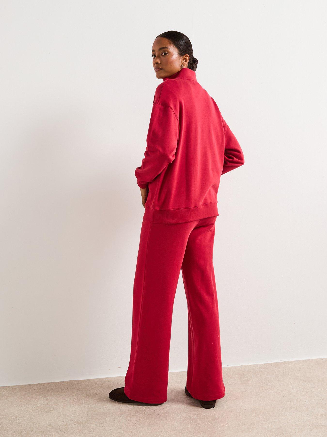 Image 6 of 6 of V by Very Graphic Zip Up Co Ord Jacket - Red