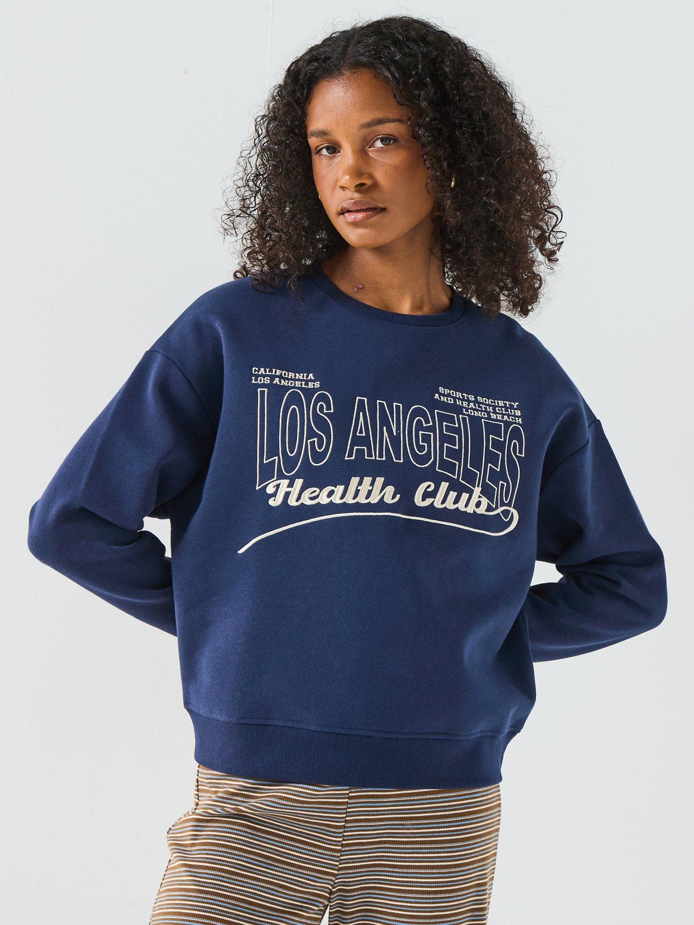 undefined Basic Fashion Sweat Graphic - Navy