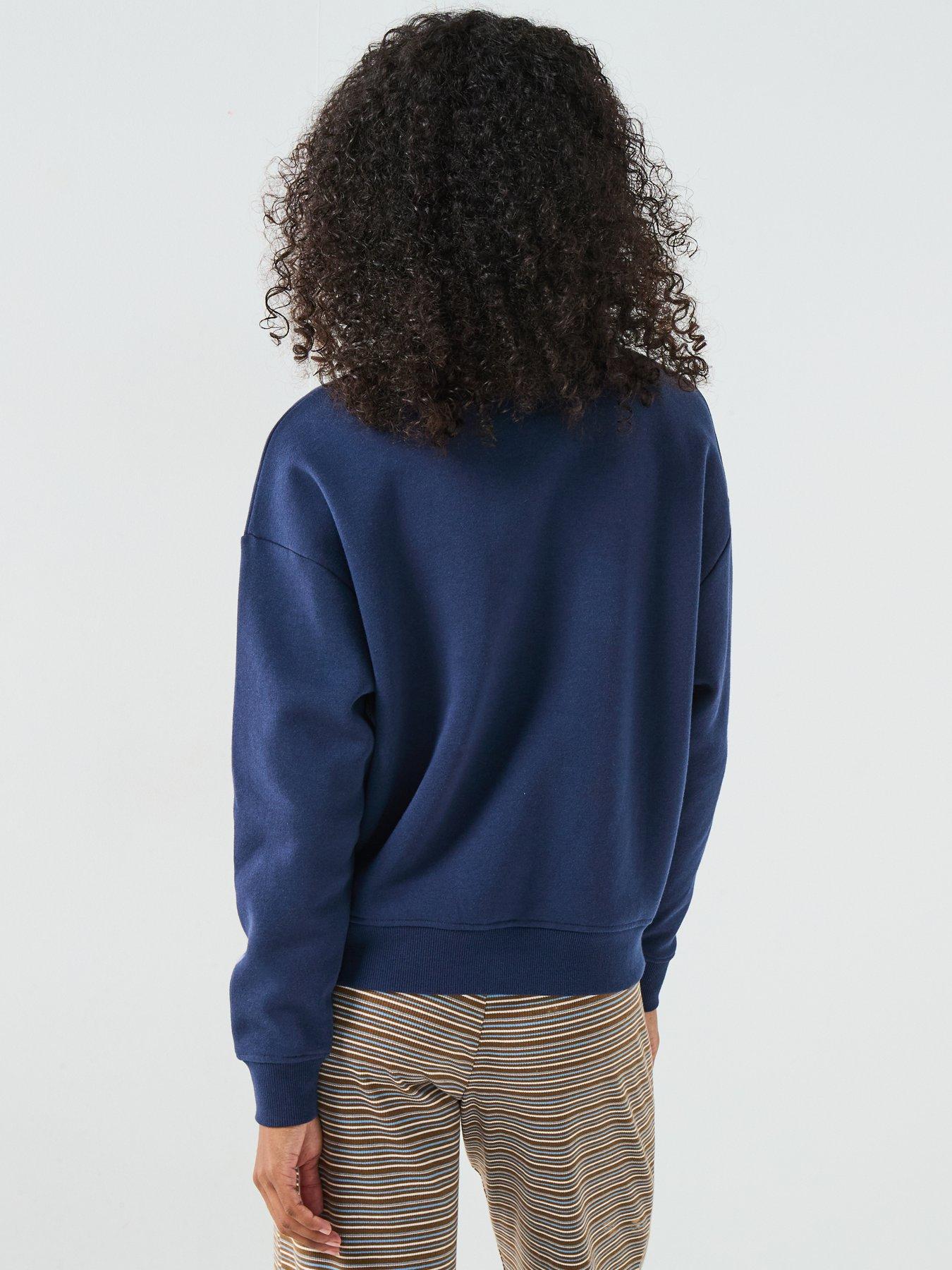 Image 2 of 6 of V by Very Basic Fashion Sweat Graphic - Navy