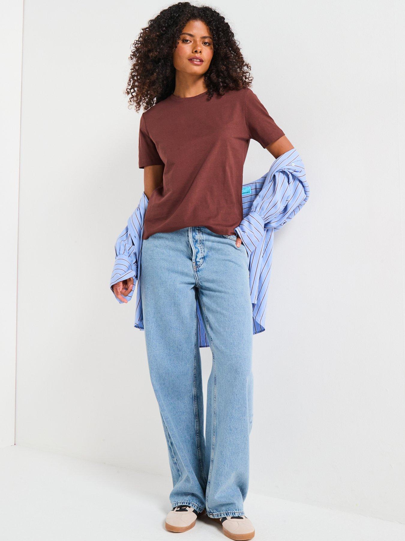 Image 4 of 5 of V by Very Crew Tee - Brown