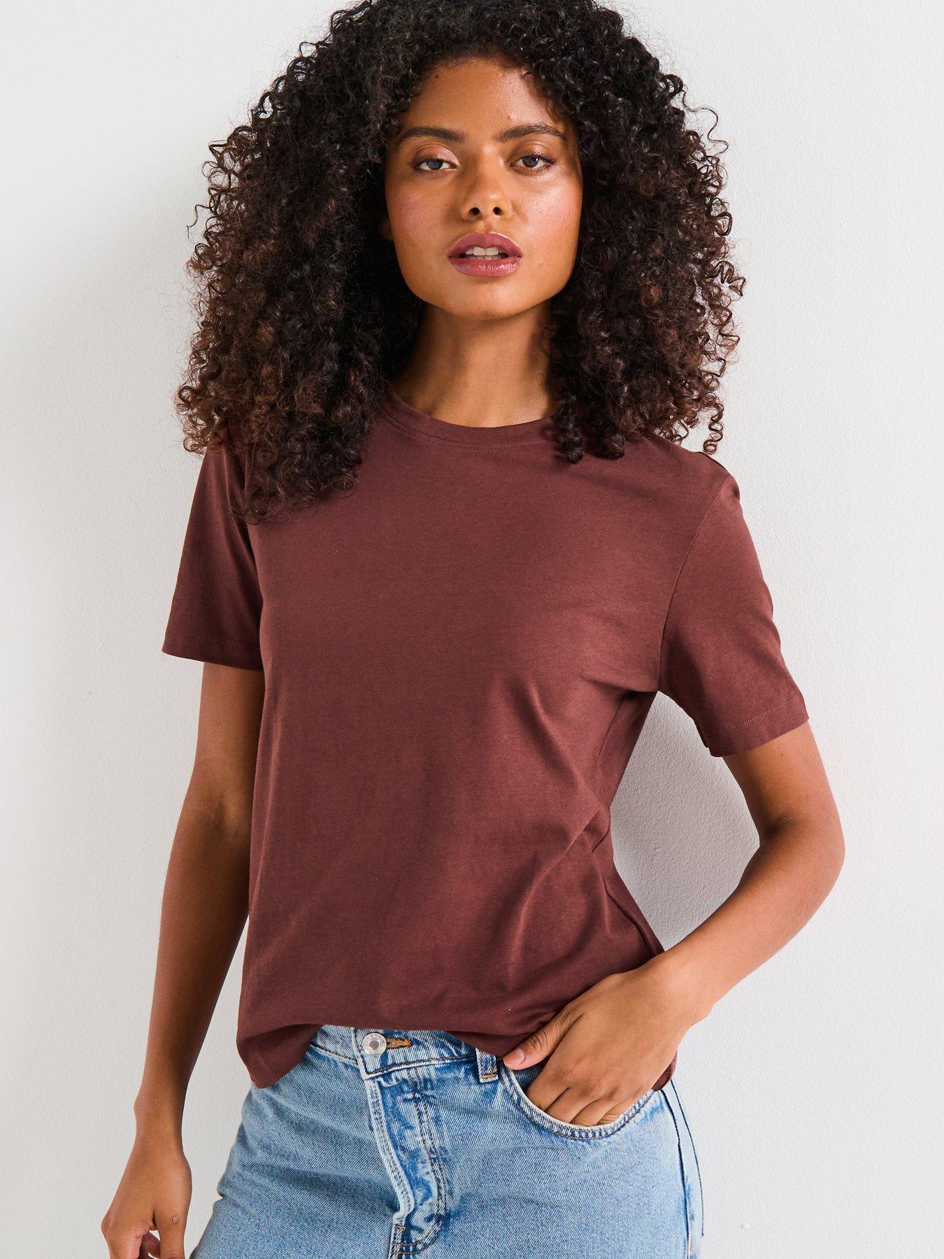 Image 5 of 5 of V by Very Crew Tee - Brown