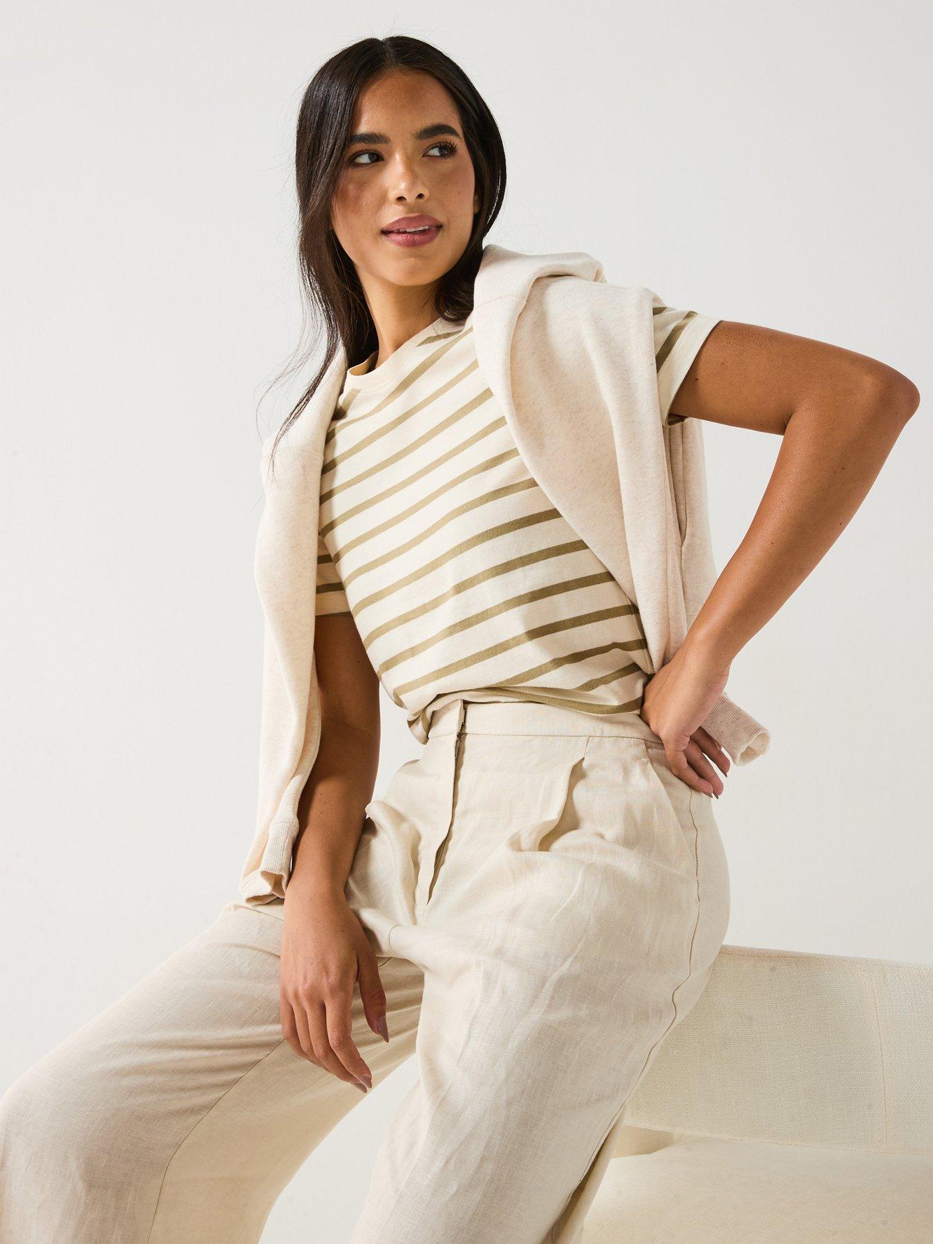 Image 5 of 6 of V by Very Crew T-Shirt - White