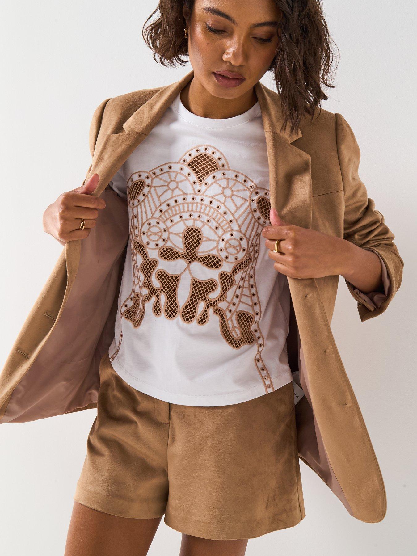 Image 5 of 6 of V by Very Western T-Shirt - White