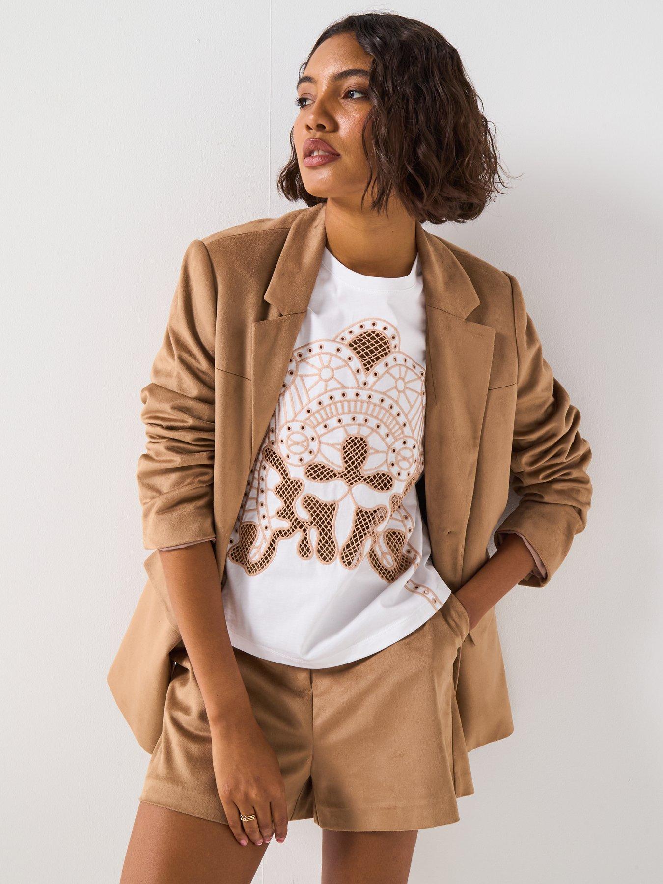 Image 6 of 6 of V by Very Western T-Shirt - White
