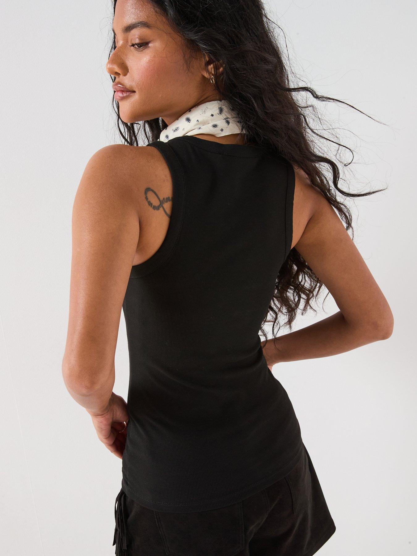 Image 2 of 6 of V by Very Stud Vest - Black