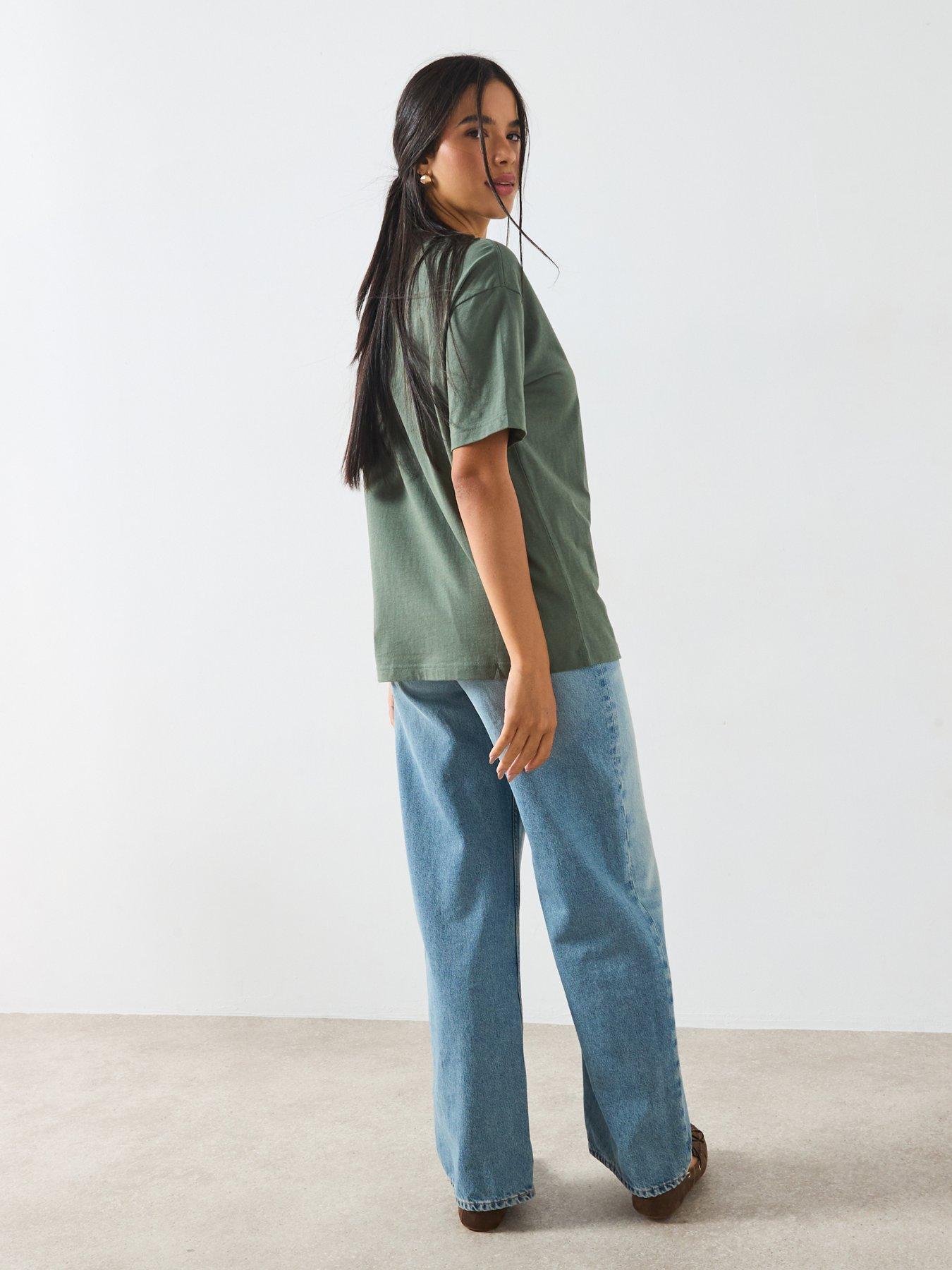 Image 5 of 6 of V by Very Oversize Tee - Green