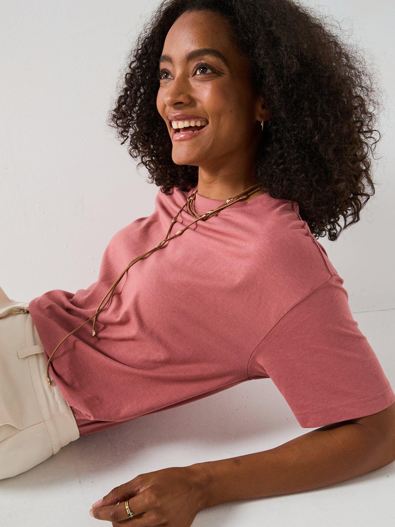 Image 4 of 6 of V by Very Oversize Tee - Pink