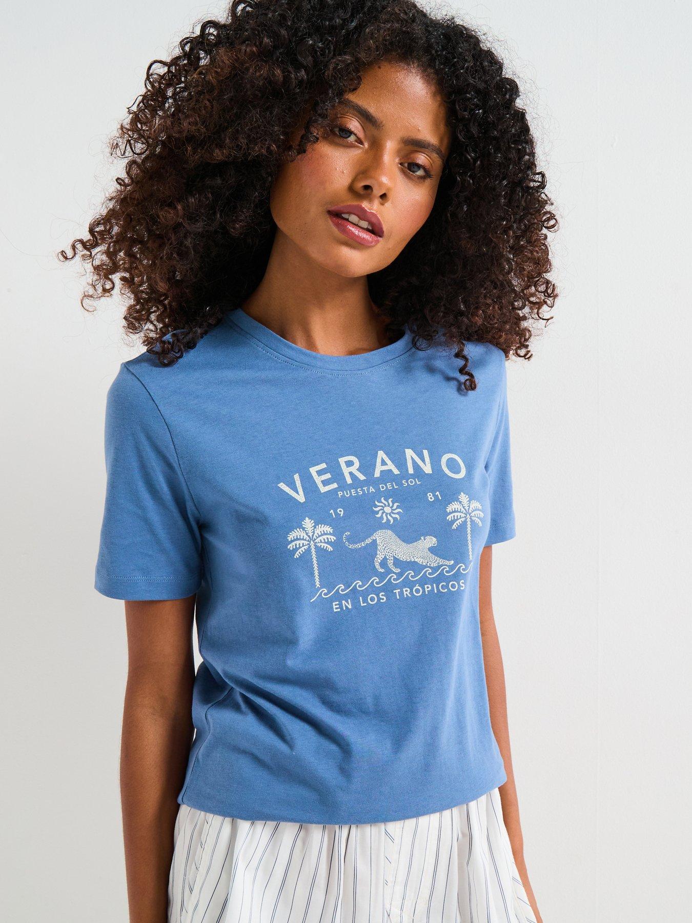 undefined Crew Graphic Tee - Blue