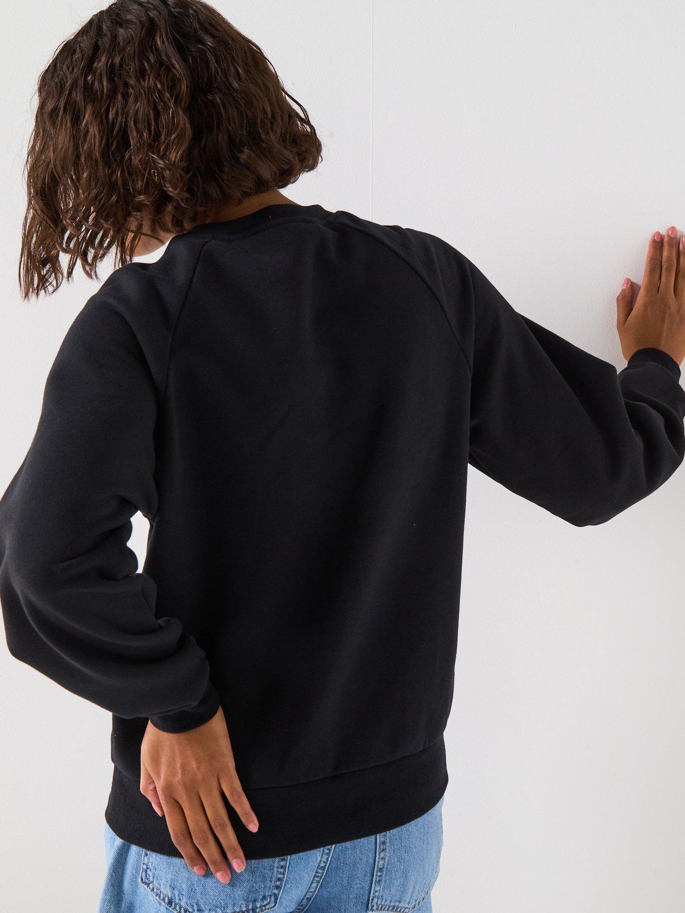 Image 2 of 6 of V by Very Cut Out Mesh Sweat - Black