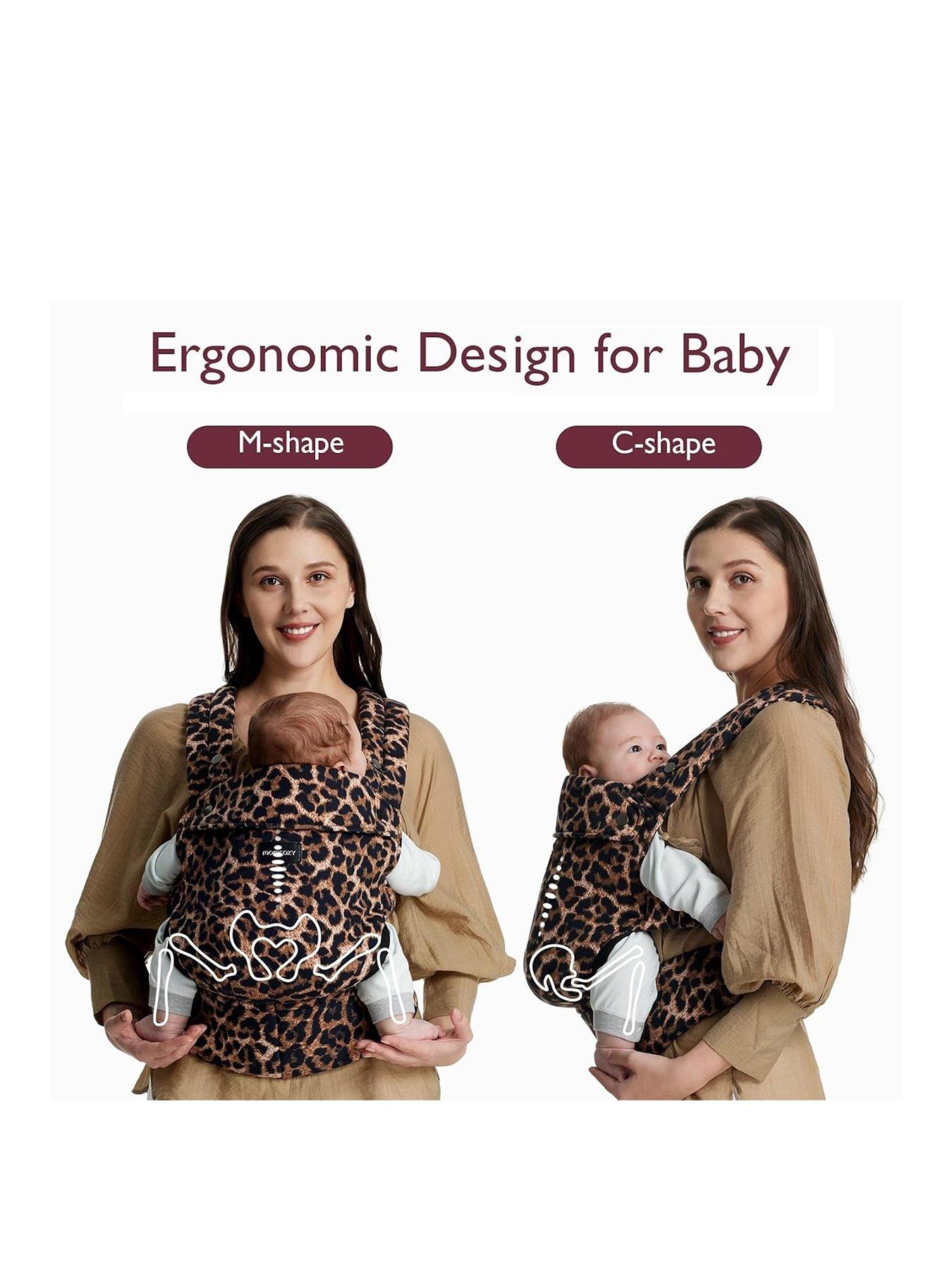  image of momcozy-baby-carrier-newborn-to-toddler-cotton-leopard