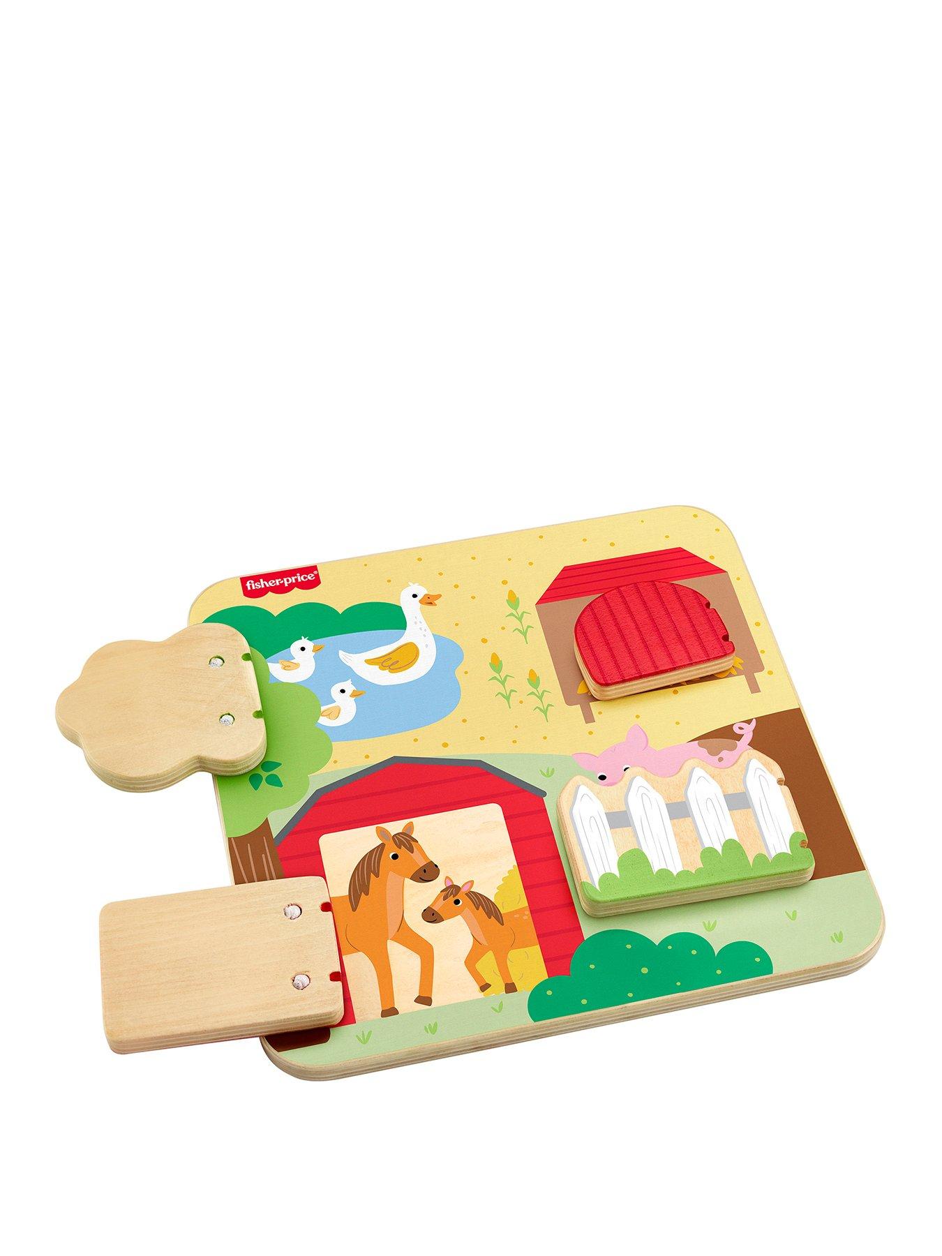 fisher-price-wooden-farm-animal-board-busy-activity-toy-for-baby-amp-toddler