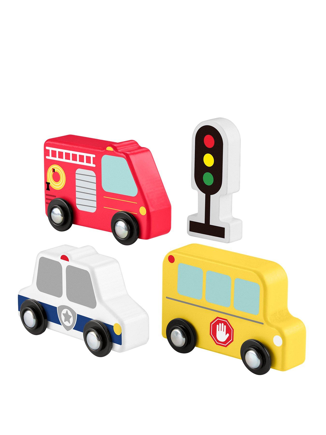  image of fisher-price-wooden-vehicle-pack-push-along-toys-for-toddler-pretend-play