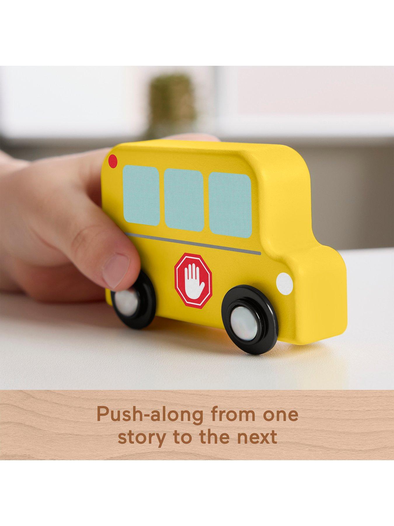  image of fisher-price-wooden-vehicle-pack-push-along-toys-for-toddler-pretend-play