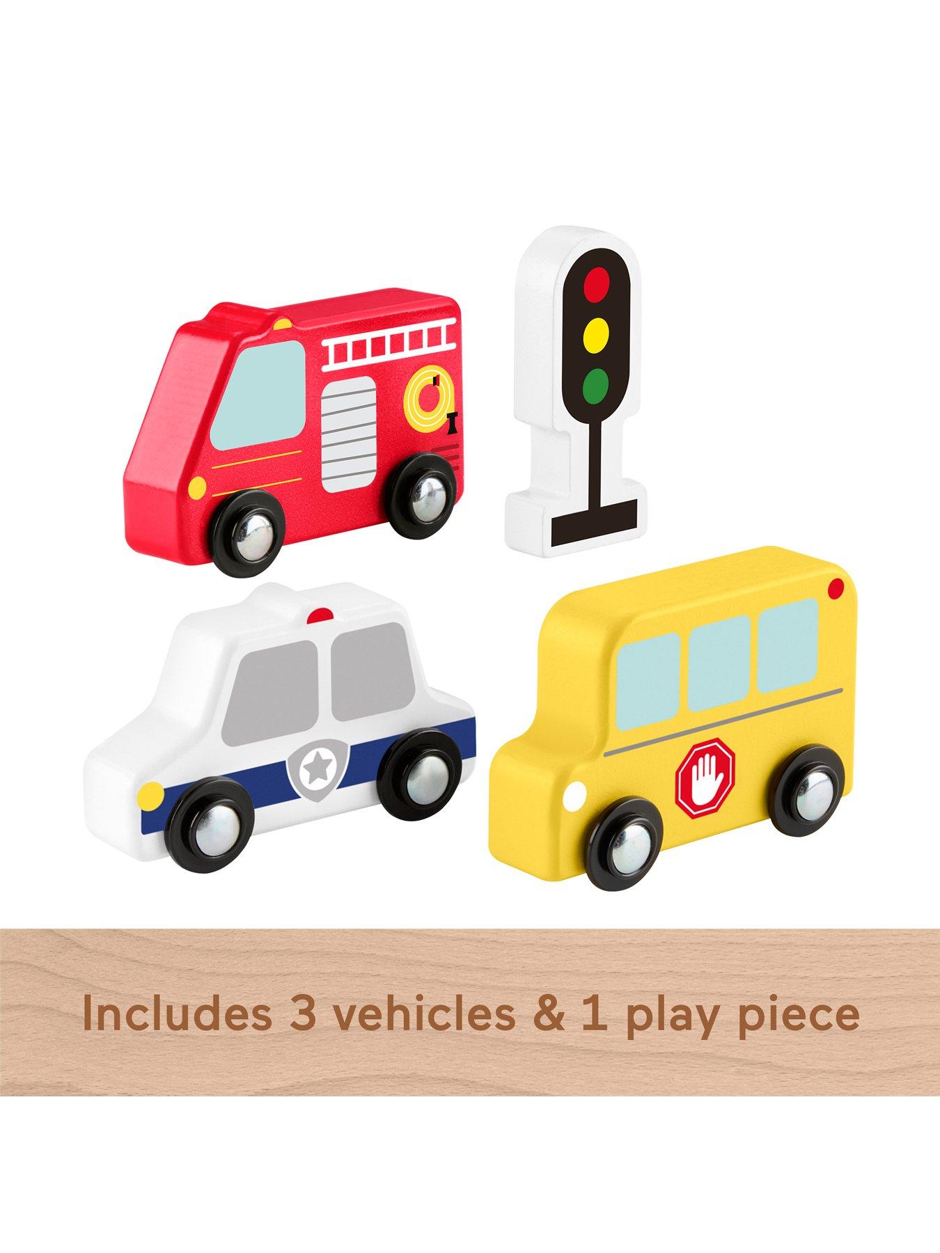  image of fisher-price-wooden-vehicle-pack-push-along-toys-for-toddler-pretend-play