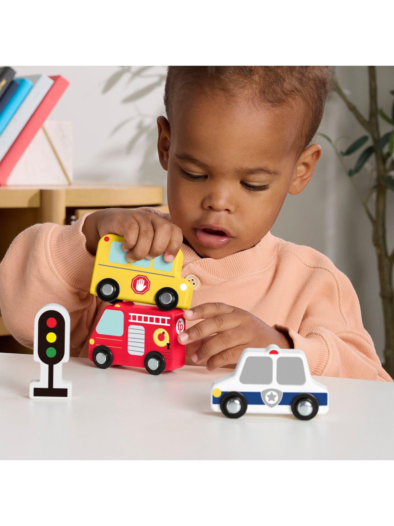  image of fisher-price-wooden-vehicle-pack-push-along-toys-for-toddler-pretend-play