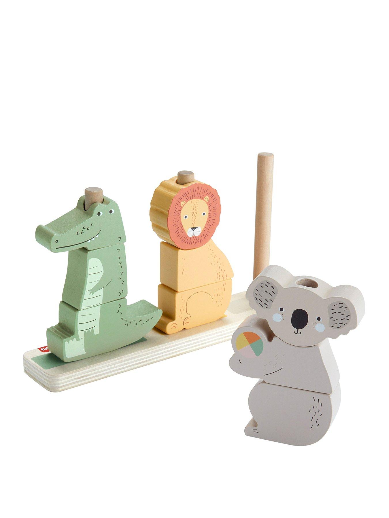 undefined Wooden Stack  &  Sort Animals Baby  &  Toddler Toy