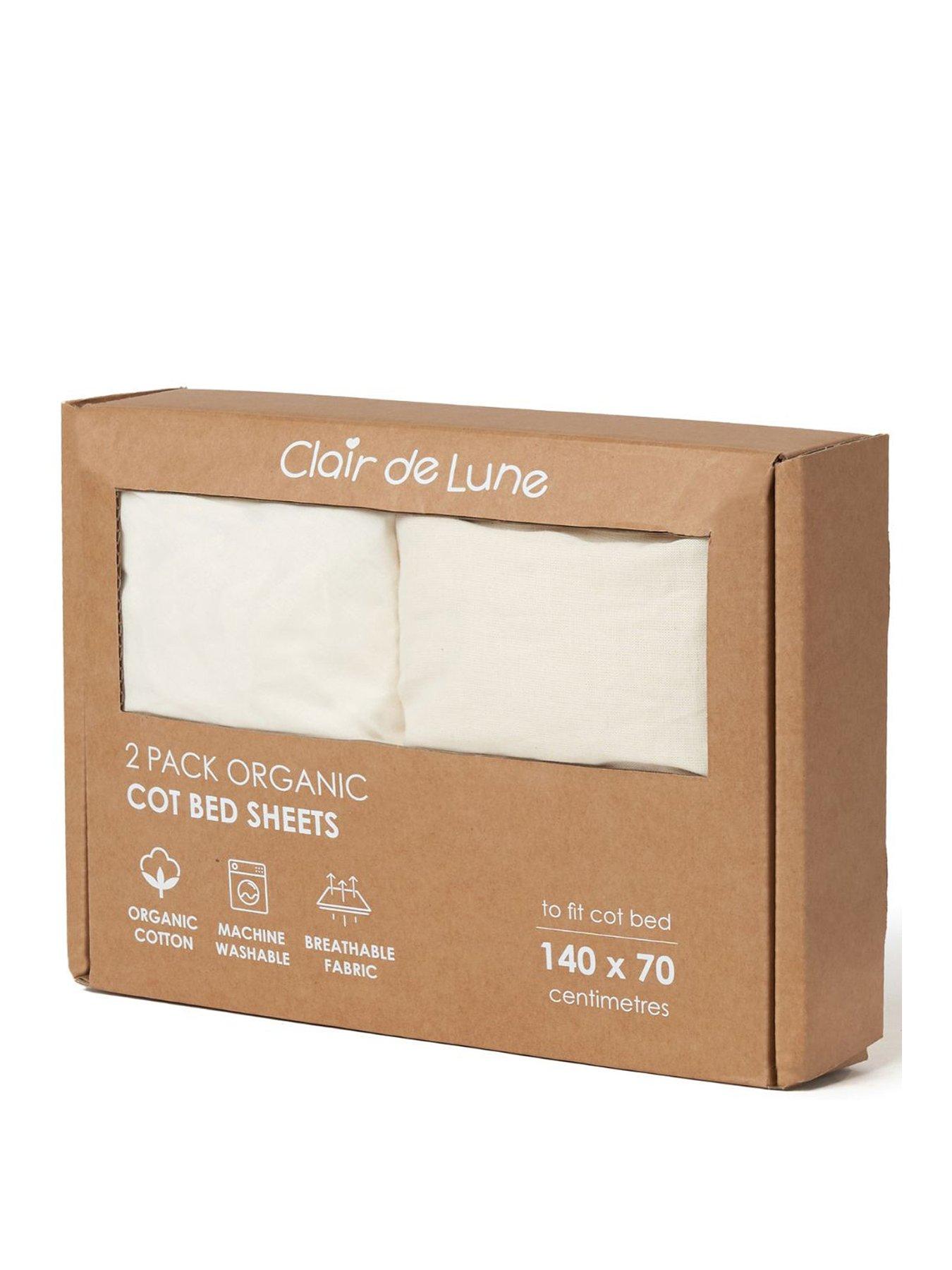 Image 2 of 2 of Clair De Lune 2 Pack&nbsp;Cot Bed Sheets Sheets - Cream