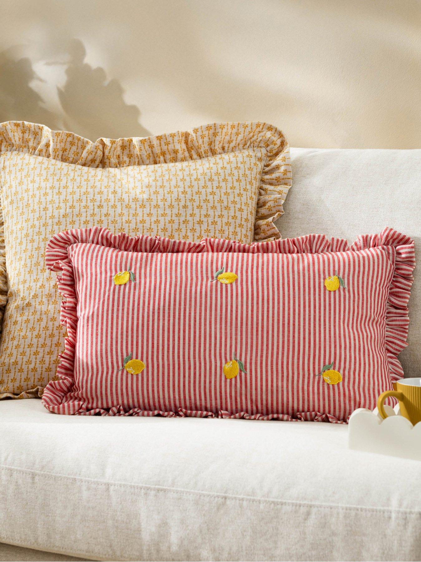  image of furn-les-fruites-lemons-cushion--30x50cm