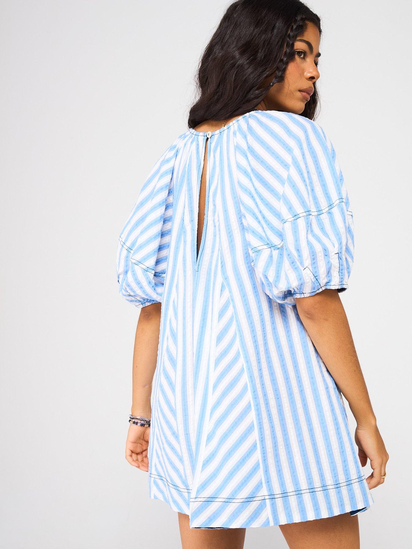  image of free-people-bop-around-playsuit-blue