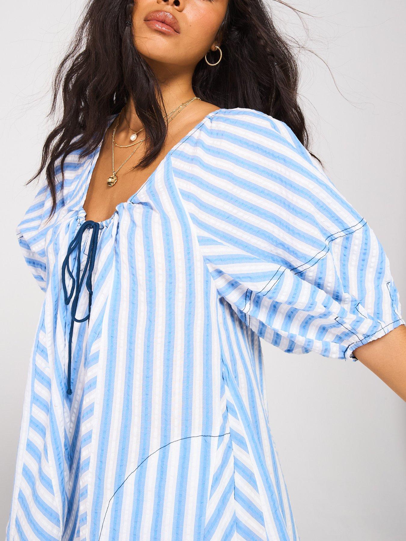  image of free-people-bop-around-playsuit-blue