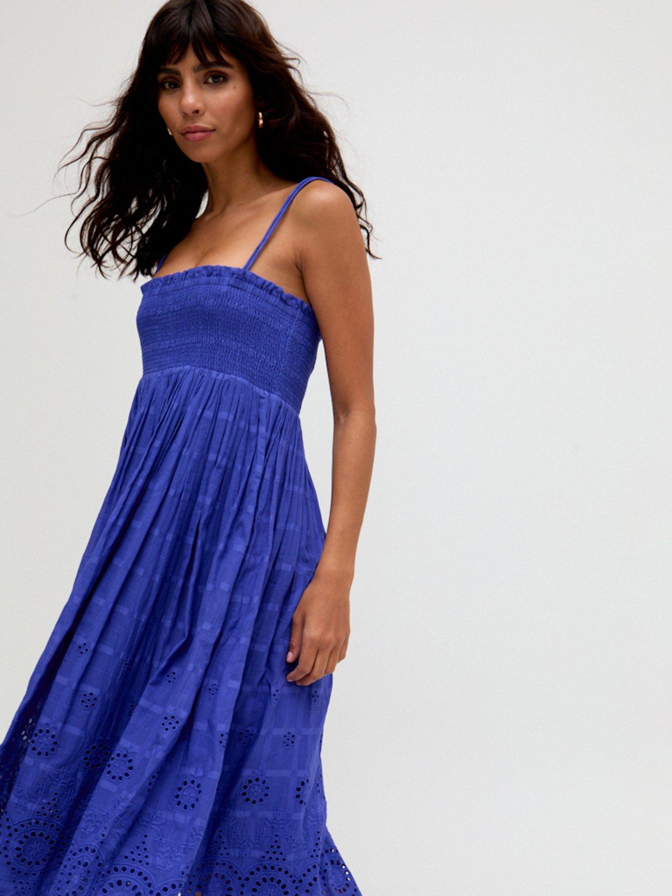  image of raffya-mirella-detachable-straps-embroidered-midi-dress-blue