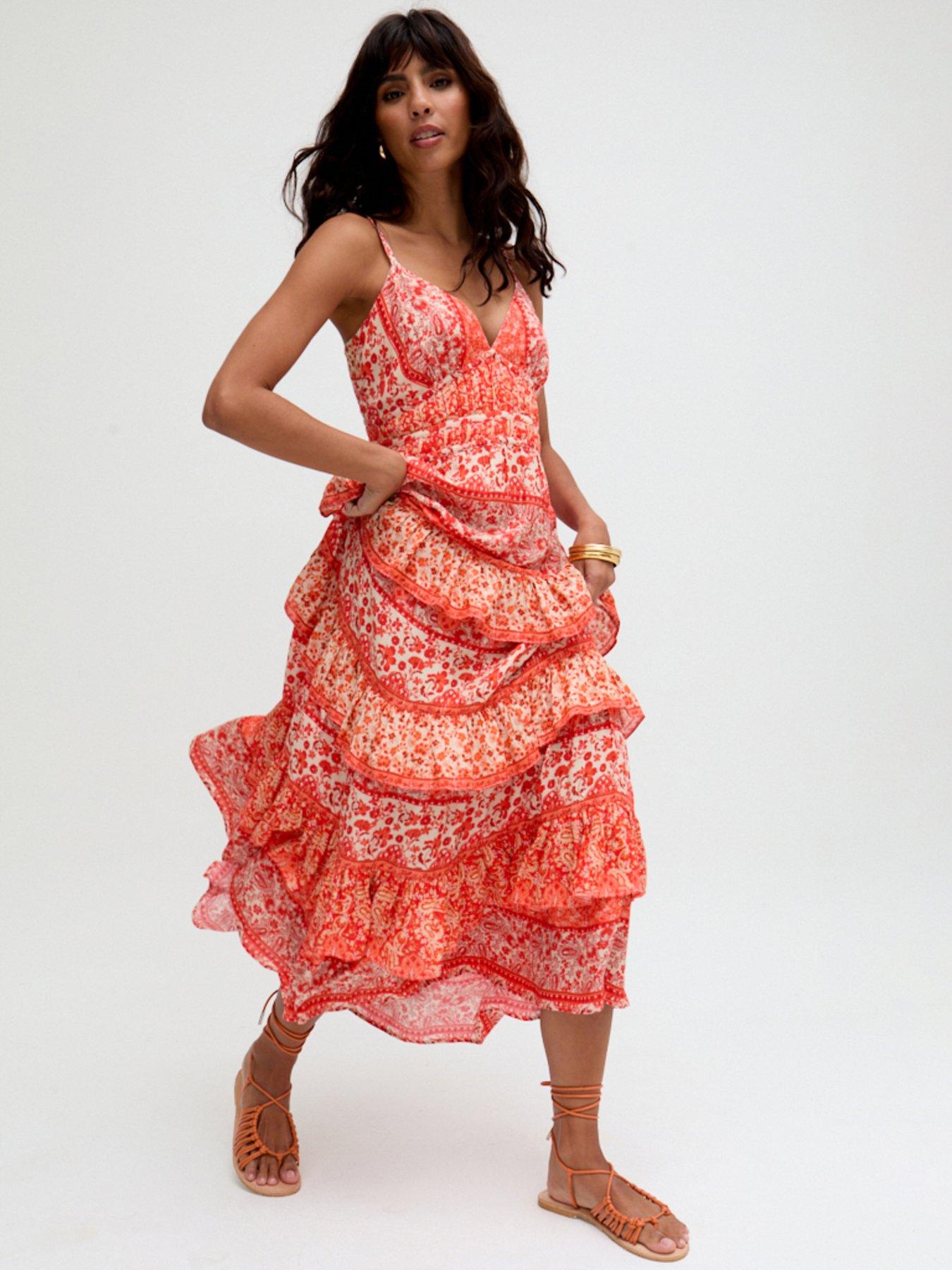 raffya-feifei-ruffle-tiered-floral-printed-maxi-dress-orange
