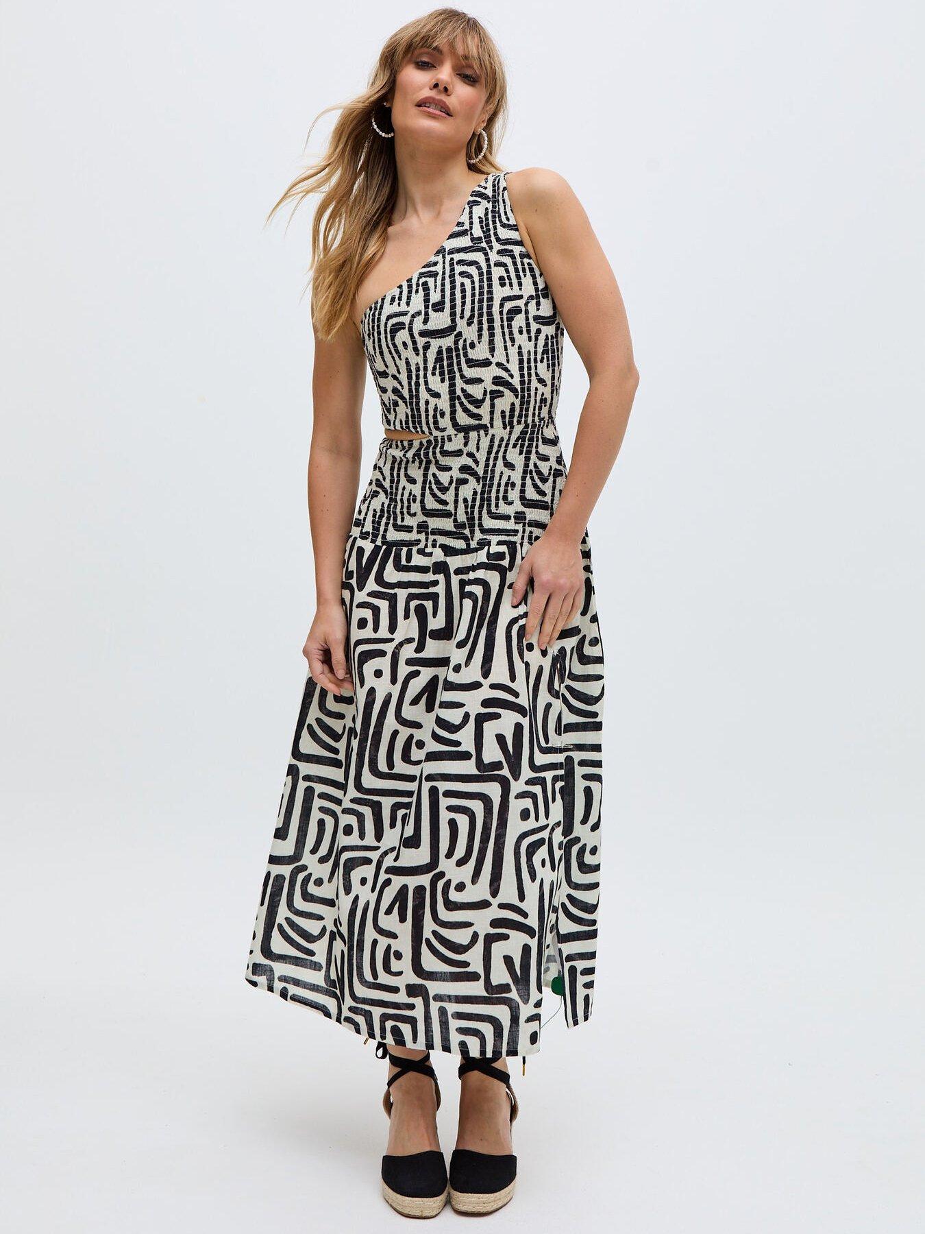 raffya-jazz-jersey-one-shoulder-warhol-print-midi-dress-black