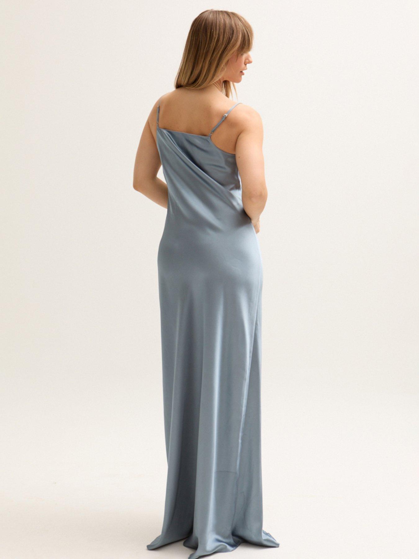  image of lily-lionel-roxy-spaghetti-strap-maxi-dress-blue