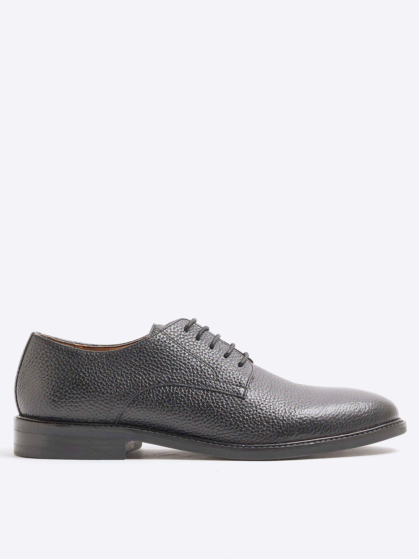 river-island-casual-pebbled-derby-shoes-black
