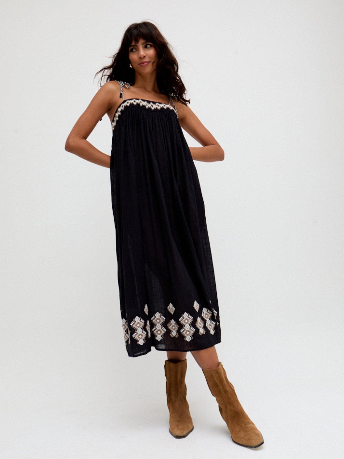 raffya-theodora-spaghetti-strap-embroidered-midi-dress-black