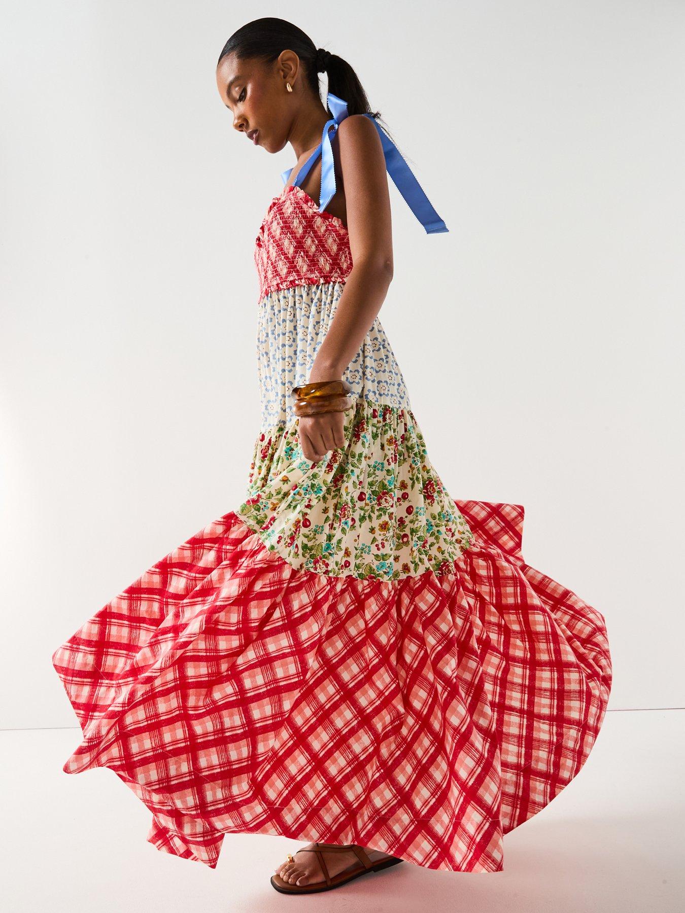 undefined Bluebell Tiered Maxi Dress