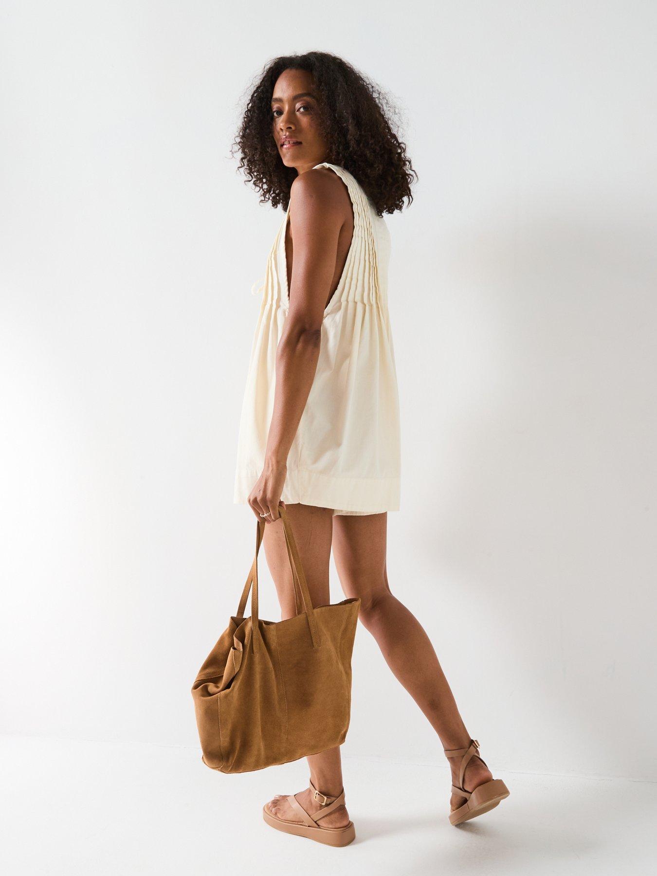 Image 2 of 6 of FREE PEOPLE Webster Denim Playsuit - White