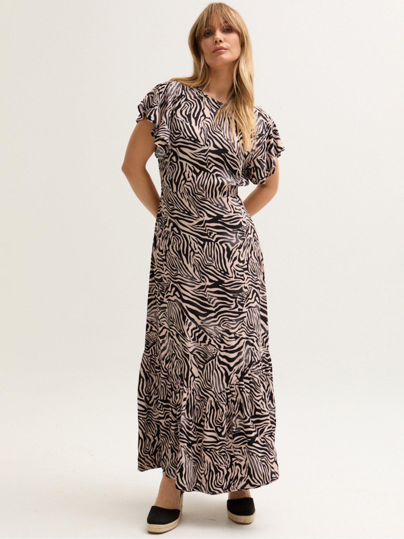  image of lily-lionel-zelda-tiered-zebra-print-maxi-dress-multi