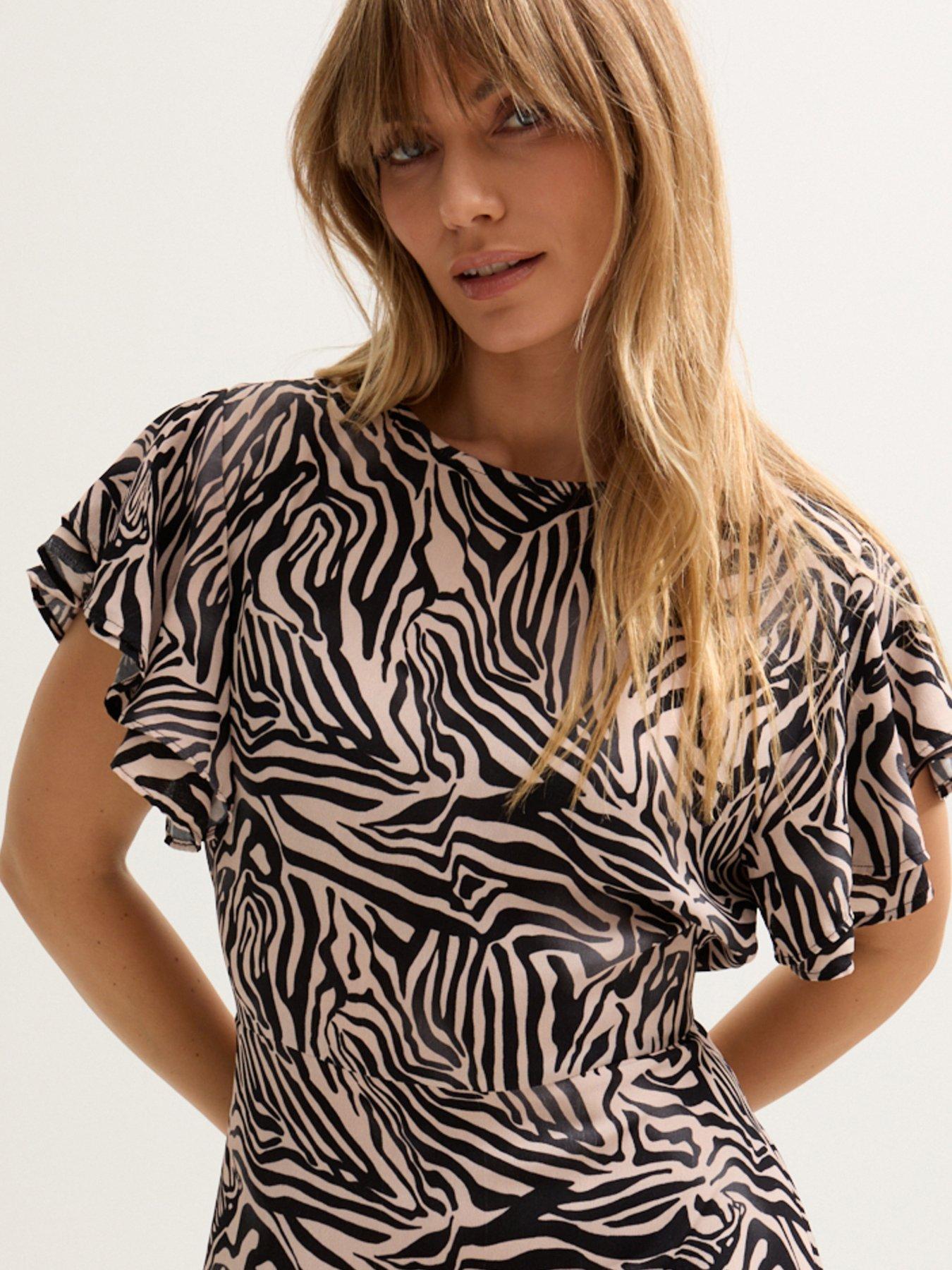  image of lily-lionel-zelda-tiered-zebra-print-maxi-dress-multi