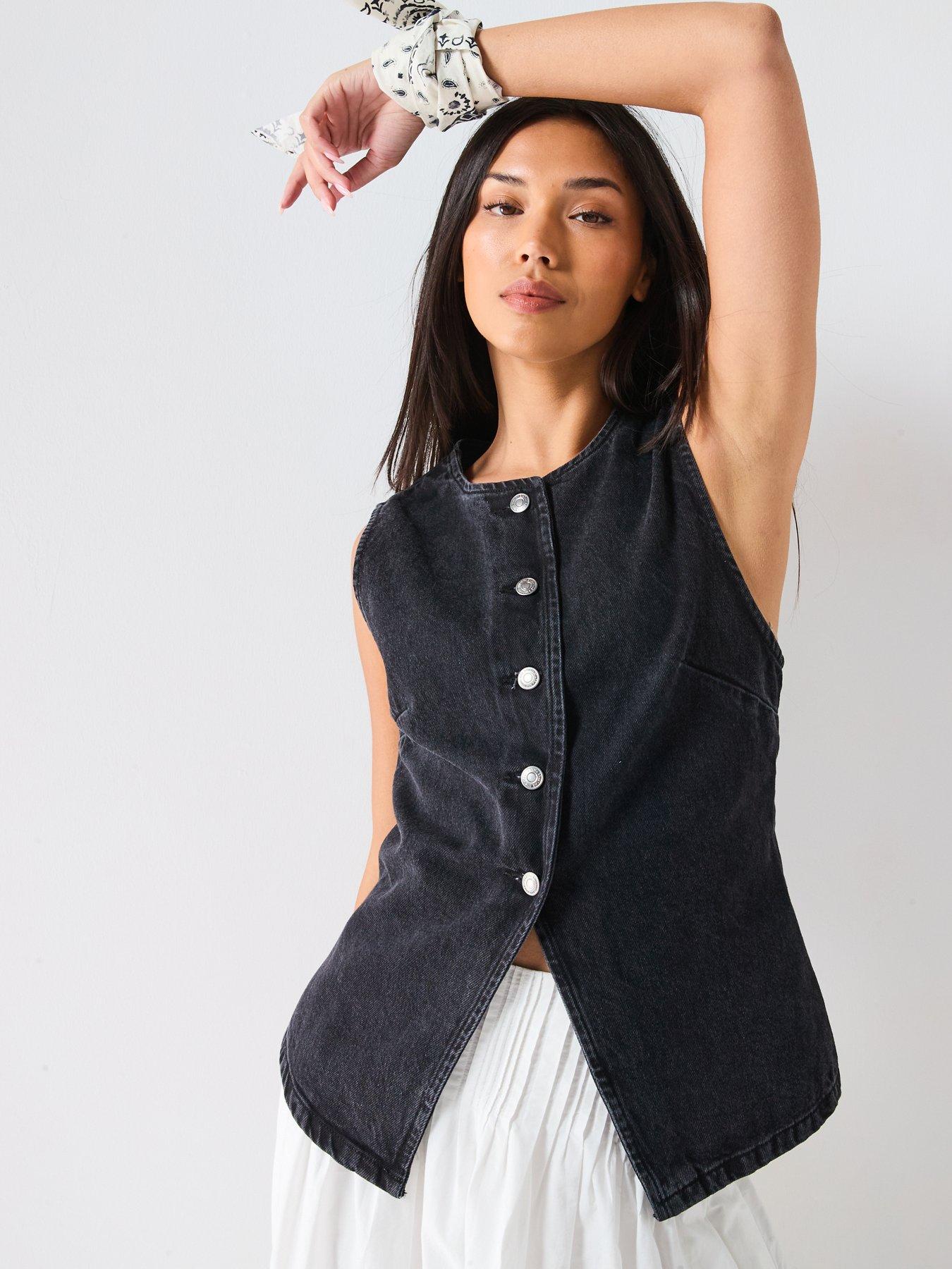  image of free-people-aimee-denim-vest-top