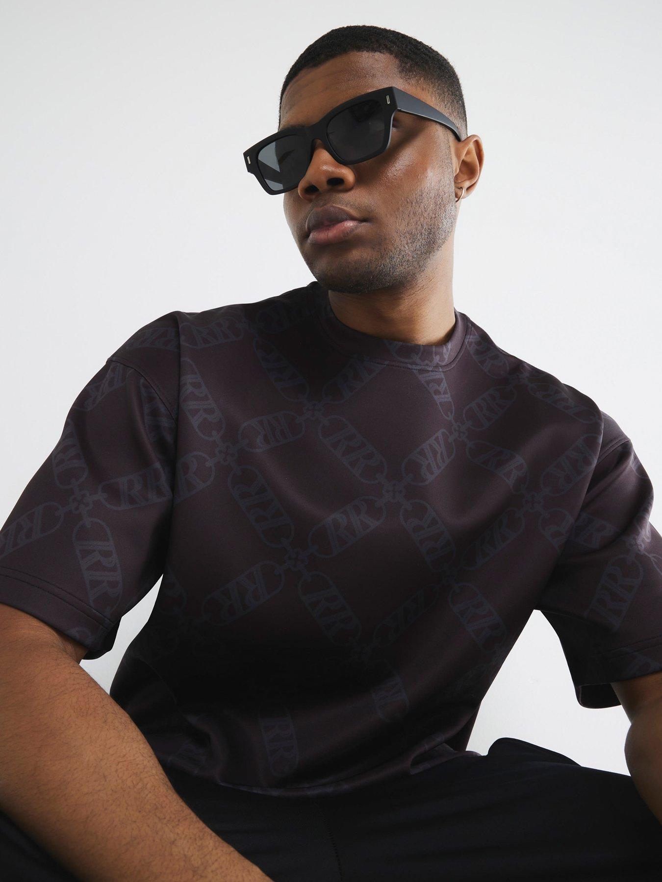 river-island-rubberised-wayfarer-sunglasses