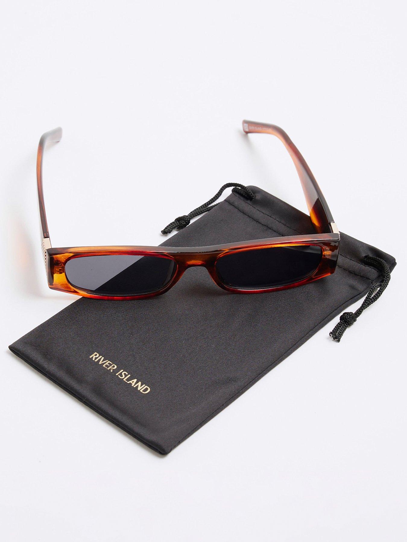  image of river-island-amber-slim-rectangle-sunglasses