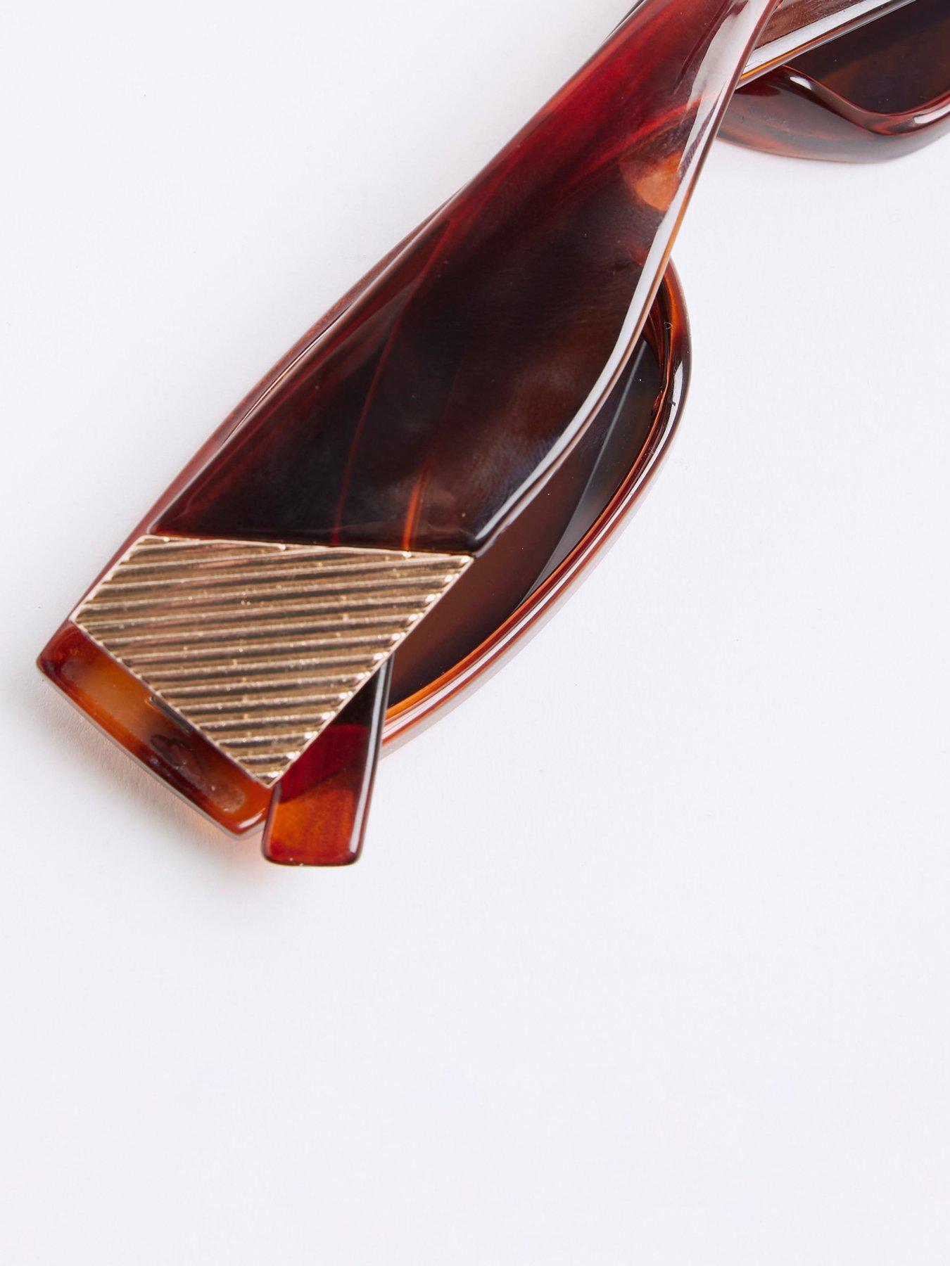  image of river-island-amber-slim-rectangle-sunglasses